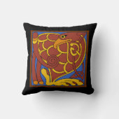 ケルズケルト結び目模様中世の鳥 クッション (裏面)