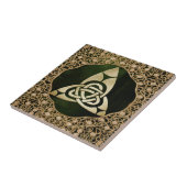 ケルティックトリニティノットオンフォレストシャドウズ タイル (側面)