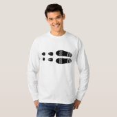 ケルトおもしろい羊の短剣 Tシャツ (正面フル)