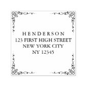 ケルトつる植物コーカスタムナー差出人住所スタンプ セルフインキングスタンプ (デザイン)