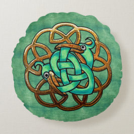 ケルトと羽 ラウンドクッション