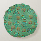 ケルトと羽 ラウンドクッション (裏面)