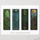 ケルトのアイリッシュノットブックマーク、ファンタジーブックマーク (正面)