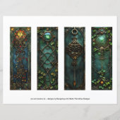 ケルトのアイリッシュノットブックマーク、ファンタジーブックマークs6 (裏面)