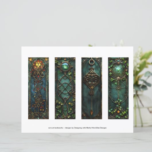 ケルトのアイリッシュノットブックマーク、ファンタジーブックマークs6 (スタンド正面)