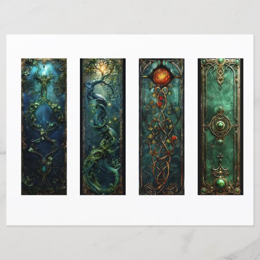 ケルトのアイリッシュブックマーク、ファンタジーブックマークs1 (正面)