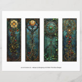 ケルトのアイリッシュブックマーク、ファンタジーブックマークs8 (裏面)