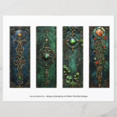 ケルトのアイリッシュブックマーク、ファンタジーブックマークs9 (裏面)