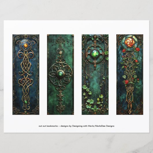 ケルトのアイリッシュブックマーク、ファンタジーブックマークs9 (正面)