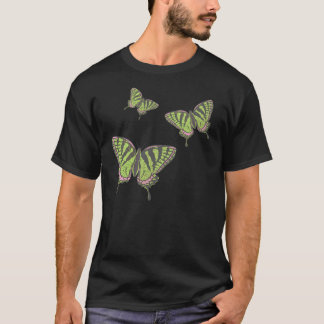 ケルトのアゲハチョウ メンズ ダークシャツ Tシャツ