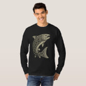 ケルトのアングラスピリットu2013バイキング魚釣り神話 tシャツ (正面フル)