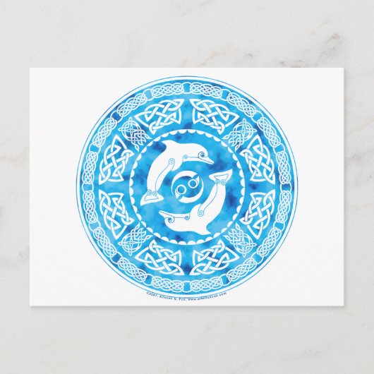 ケルトのイルカ ポストカード (正面)