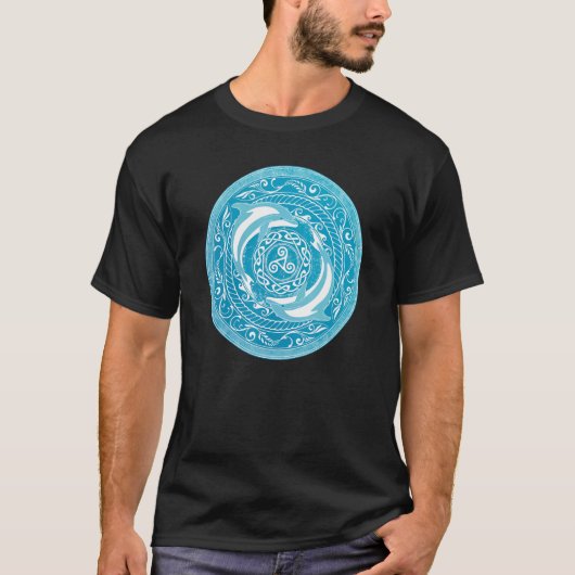 ケルトのイルカ Tシャツ (正面)