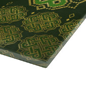 ケルトのエンドレスノット – シャムロックフォーリーフクローバー カッティングボード (角)