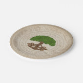 ケルトのオークの命の木 – Yggdrasil ペーパープレート (アングル)