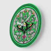 ケルトのカルトゥーシュ ラージ壁時計 (傾斜)