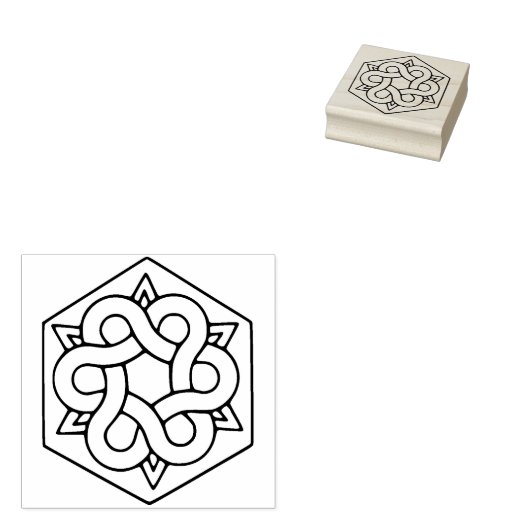 ケルトのクリスマスアートスタンプ ラバースタンプ (押印)