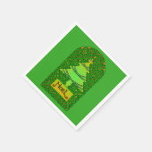 ケルトのクリスマスツリー紙ナプキン スタンダードカクテルナプキン (角)