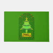 ケルトのクリスマスツリー ドアマット (正面)