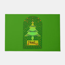 ケルトのクリスマスツリー ドアマット