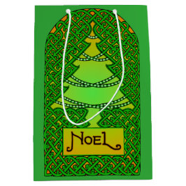 ケルトのクリスマスツリー ミディアムペーパーバッグ
