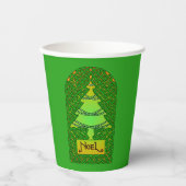 ケルトのクリスマスツリー 紙コップ (正面)