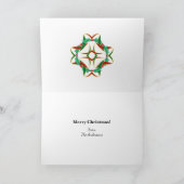 ケルトのクリスマスホリーリース パーソナライズされた シーズンカード (内部)