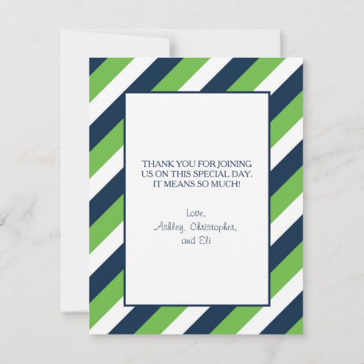 ケルトのクロスサンキューカード – ボーイファースト聖体 サンキューカード (裏面)