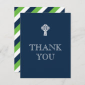 ケルトのクロスサンキューカード – ボーイファースト聖体 サンキューカード (正面/裏面)