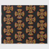 ケルトのクロスラッピング紙 ラッピングペーパー (フラット)