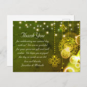 ケルトのクローバーとストリングラ結婚イトの感謝 ポストカード (正面/裏面)