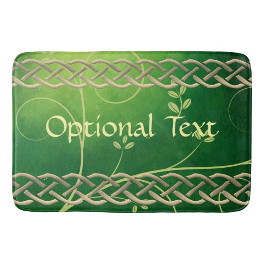 ケルトのグリーンノット＆リーフ バスマット (正面)