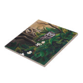 ケルトのグリーンマンフクロウ タイル (側面)