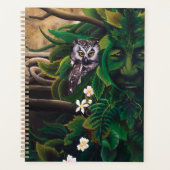 ケルトのグリーンマンフクロウ プランナー手帳 (正面)