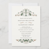 ケルトのグースフォーク結婚アート 招待状 (正面)