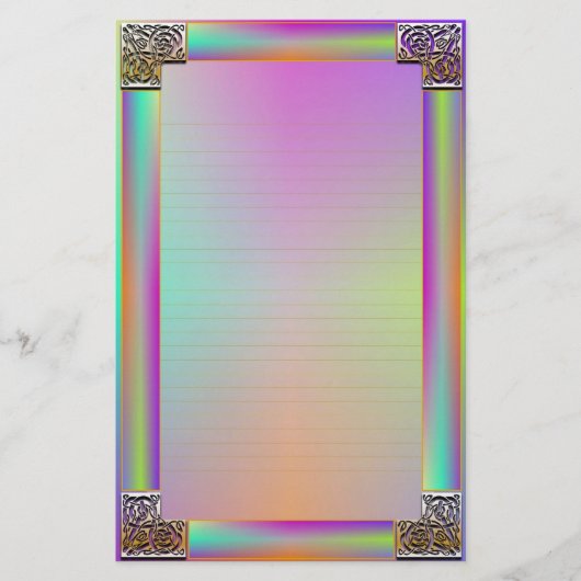 「ケルトのコーナーワン」の素晴らし文房具 便箋 (正面)