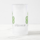 ケルトのシャムロックグリーンセントパトリックの日スラインテ フロストグラスビールジョッキ (中央)