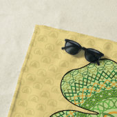 ケルトのシャムロックビーチタオル ビーチタオル (インサイチュ)