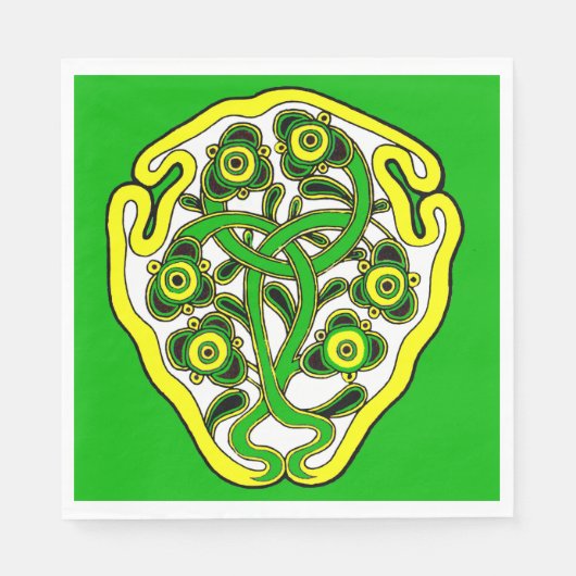 ケルトのシンボルプリント スタンダードランチョンナプキン (正面)