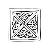 ケルトのスクエアノットアートスタンプ ラバースタンプ (インプリント)