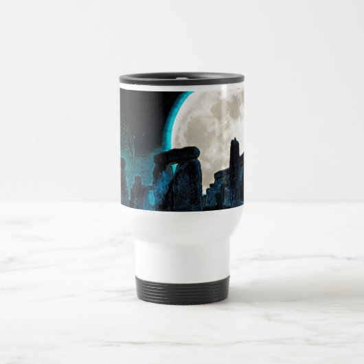 ケルトのストーンヘンジ、月と星の天文学イギリス トラベルマグ (中央)