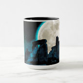 ケルトのストーンヘンジ、月と星の天文学イギリス マグカップ (中央)