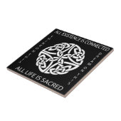 ケルトのタイル/五徳のユニティシンボルアラアーティスト タイル (側面)