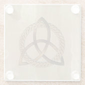 ケルトのトリケートトラトリニティノットガラスコースター ガラスコースター (裏面)