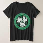 ケルトのトリスケレハレス プラスサイズTシャツ (デザイン正面)