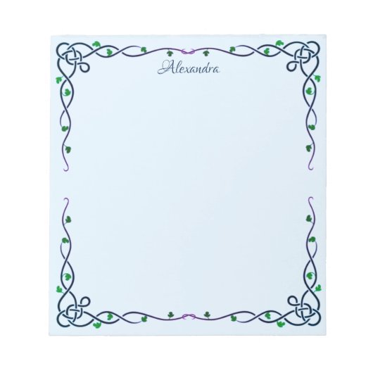 ケルトのトレリス ノートパッド (正面)