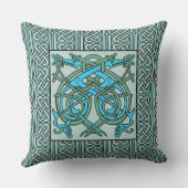 ケルトのドラゴンブルー クッション (裏面)