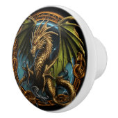 ケルトのドラゴン セラミックノブ (右)