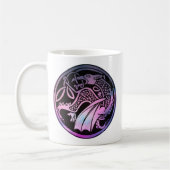 ケルトのドラゴン・ラウンド コーヒーマグカップ (左)