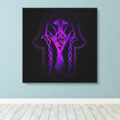 ケルトのハンザハンド（紫） キャンバスプリント (インサイチュ (ウッドフロア))